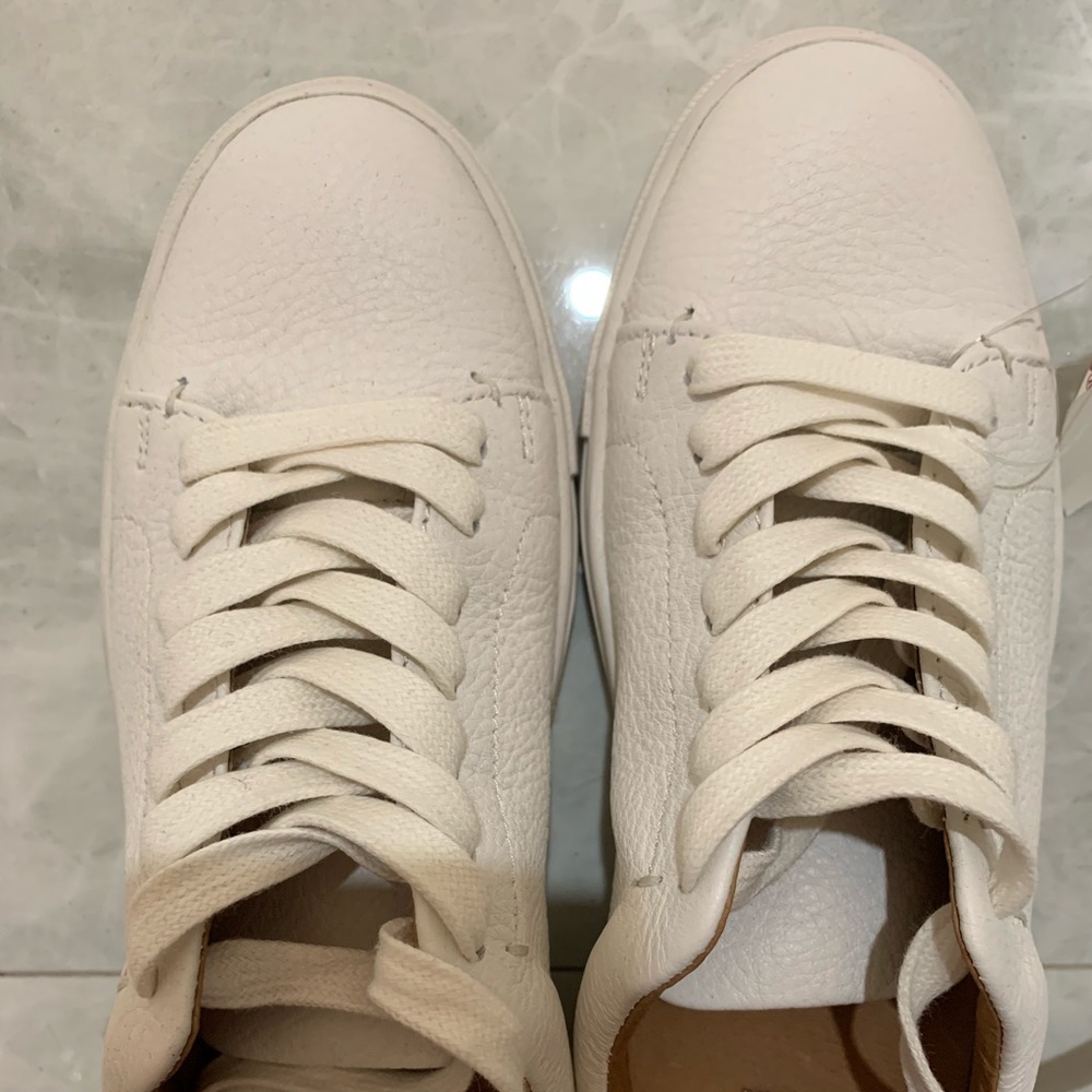 FRYE white leather sneakers